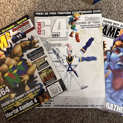 TOTAL 64 MAGAZINE VOLUME One ISSUE 13-Earthworm Jim 3D, Game Informer, &EGM Mags