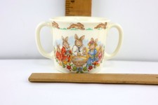 Bunnykins Two Handled Cup 1936 Royal Doulton Child Toddler Christening