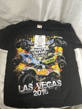 Monster Jam World Finals T Shirt Youth Small Black 2016 Las Vegas Collectible