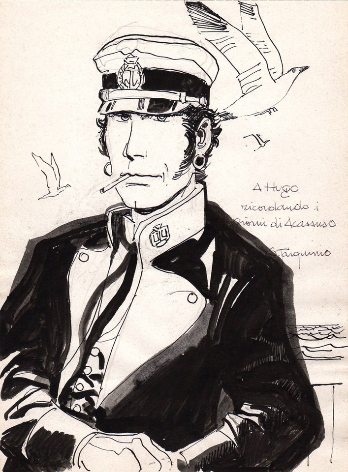 SERGIO TARQUINIO - Original Maltese Short Tribute Table No.1 Comic Art