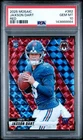 2025 Panini Mosaic Jaxson Dart RED PRIZM Rookie RC #362 PSA 10 POP 3 GIANTS Gem