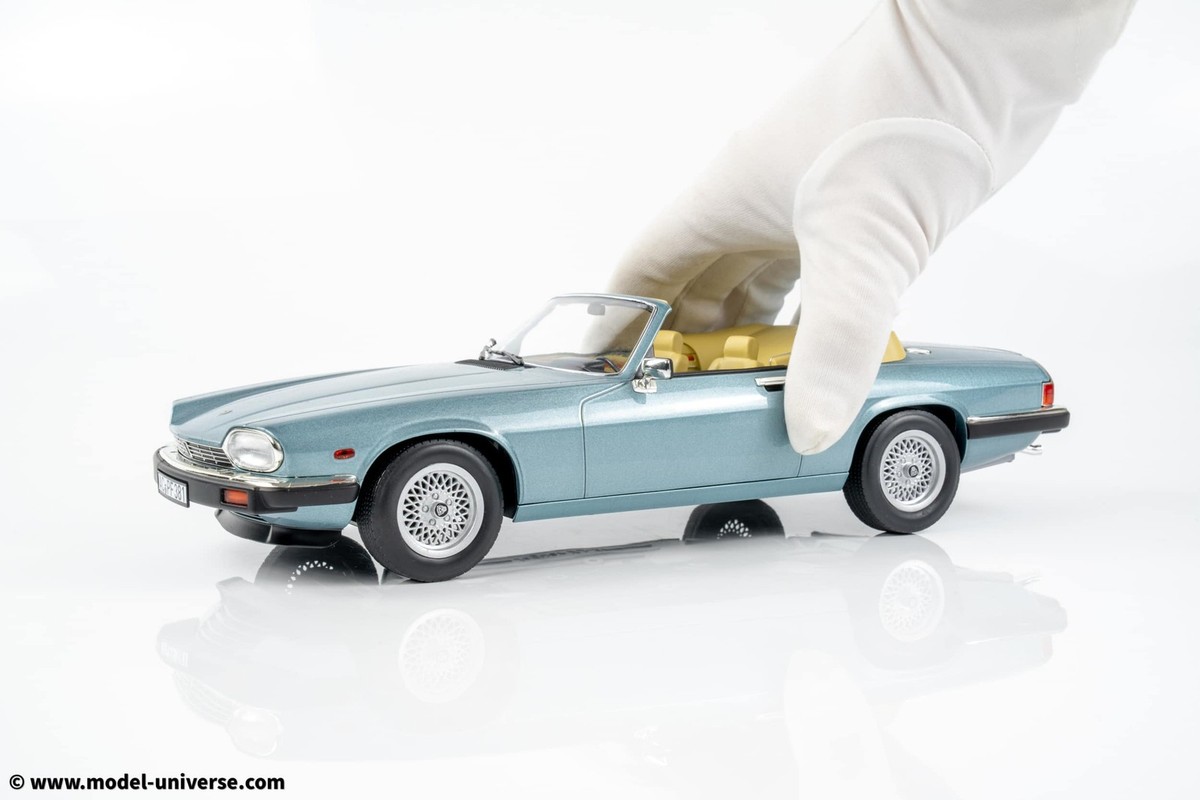 ノレブ 1/18 ジャガー XJ-S 5.3 H.E. コンバーチブル 1988 Norev - 1:18 Jaguar XJ-S 5.3 HE Convertible Light Blue 1988