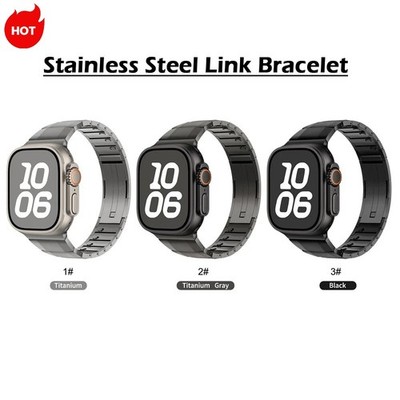 Metal Link Bracelet Band For Apple Watch 11 10 9 8 7 6 SE 40/44/41/45/42/46/49mm