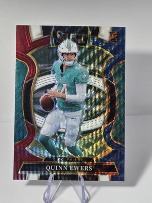 2025 Select Quinn Ewers Tri-Color Red White Blue /399 RC Miami Dolphins Rookie 