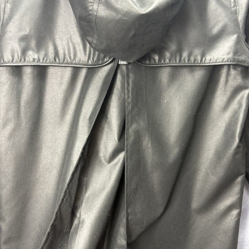 Rudsak Lavena Women's Black Moto Coat Size M Asymmeterical Zip Lined Hooded - Picture 6 of 10