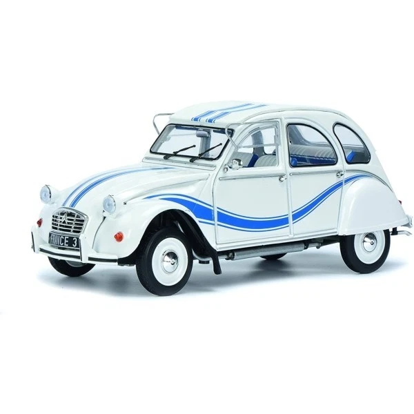 Citroën 2CV 1964 "La Vache Qui Rit" Solido 1/17 - Crème Et Rouge - Rare - Sans Boîte