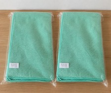 Microfiber Cleaning Cloth, 16x16 inches, 300 GSM, 24 Towels Total, Green