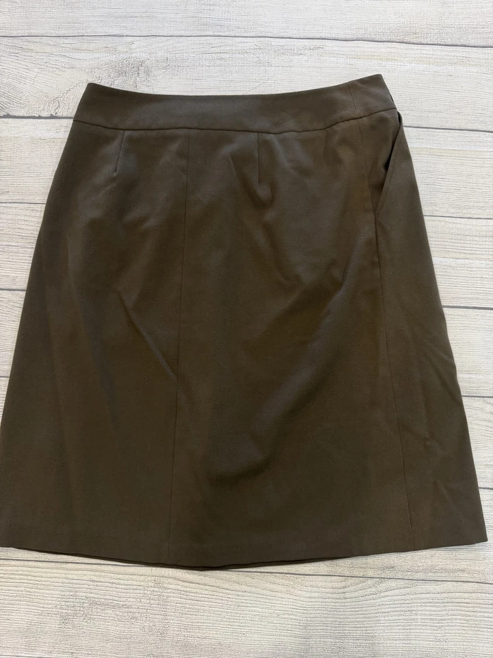 Falda Grace Elements para mujer 8 marrón plisada hebilla uso profesional bolsillos elásticos Foto 4 de 4