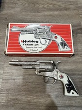 Vintage Hubley Texan Jr Cap Pistol 1950s In Original Box