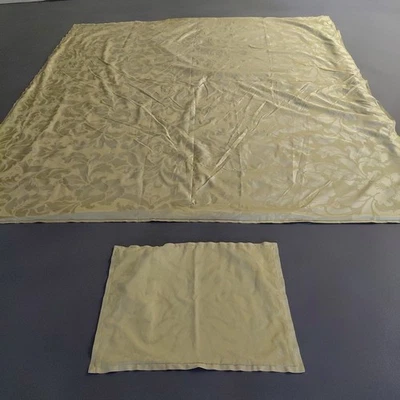 Hotel Collection Duvet Cover KING Standard Pillowcase Yellow Sheen Floral Luxury - Image 1 of 4