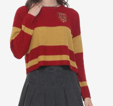 Harry Potter Gryffindor Quidditch Sweater New