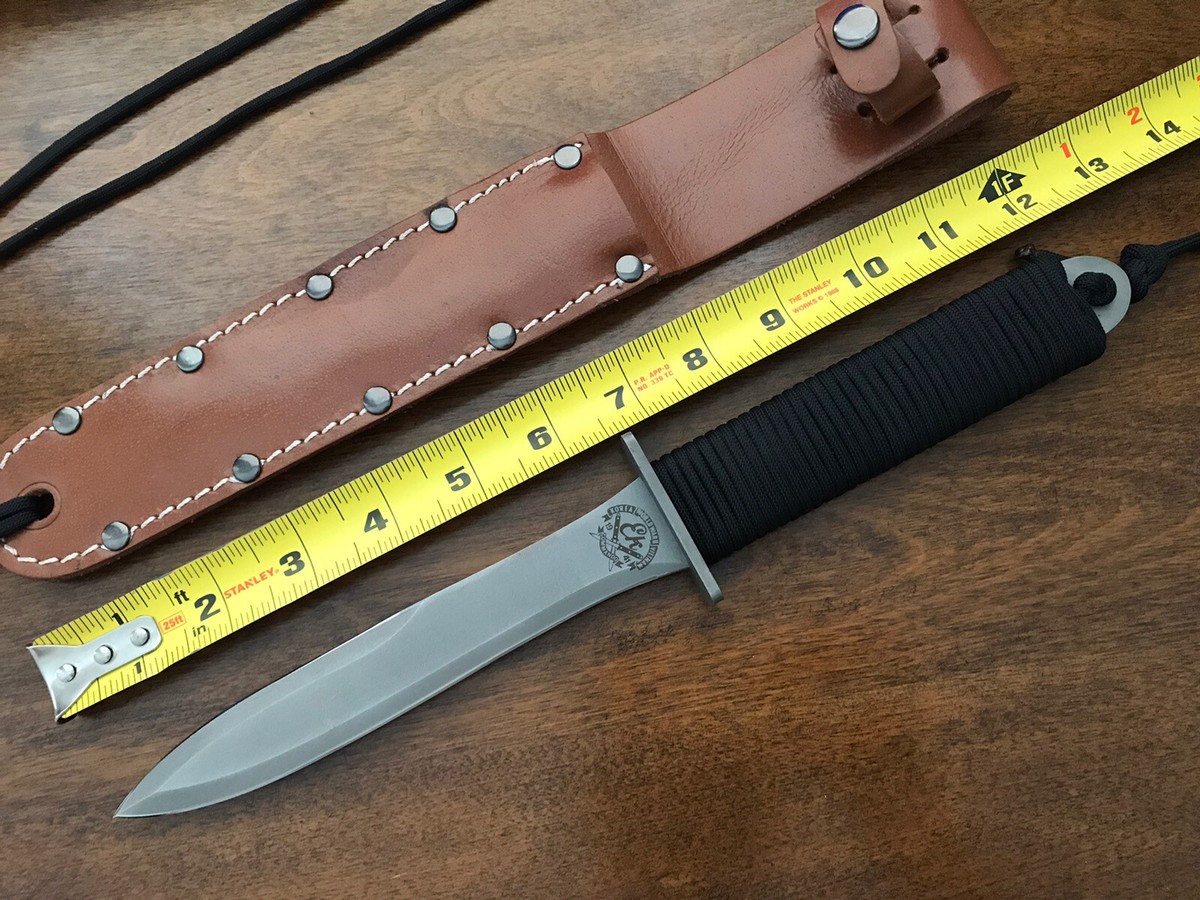 VTG John Ek Commando Fixed Blade Knife Wrapped Handle Made VTG John Ek Commando Fixed Blade Knife Wrapped Handle Made