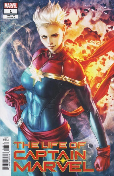 Captain Marvel #1 Comic Book Artgerm Short Hair Variant NM