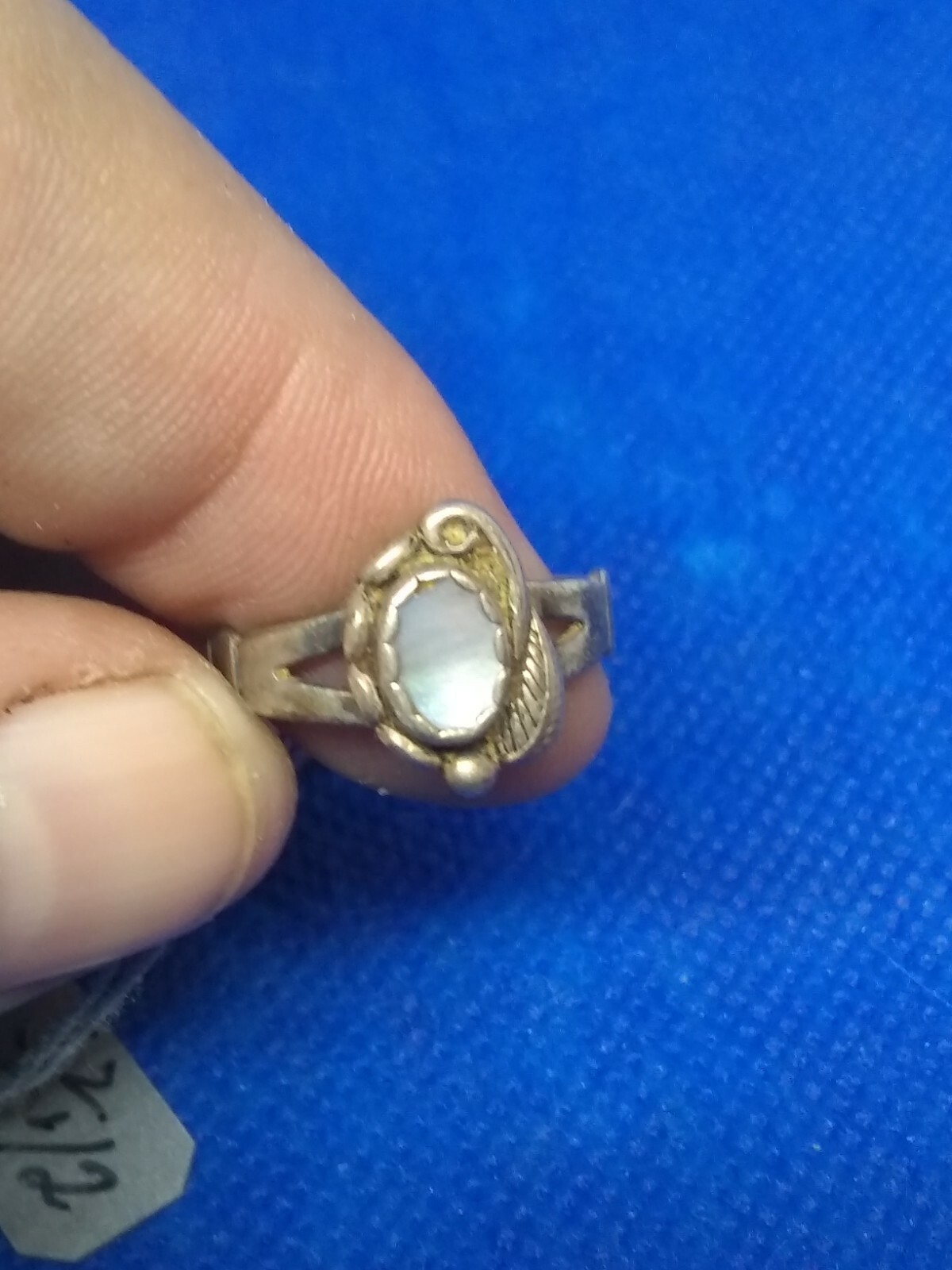 .925 Silver ring with Abalone Shell - image 1