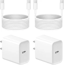 2x Original Carga Rapida USB-C De 20W Cargador Para iPhone 15 / Pro / Plus / Max