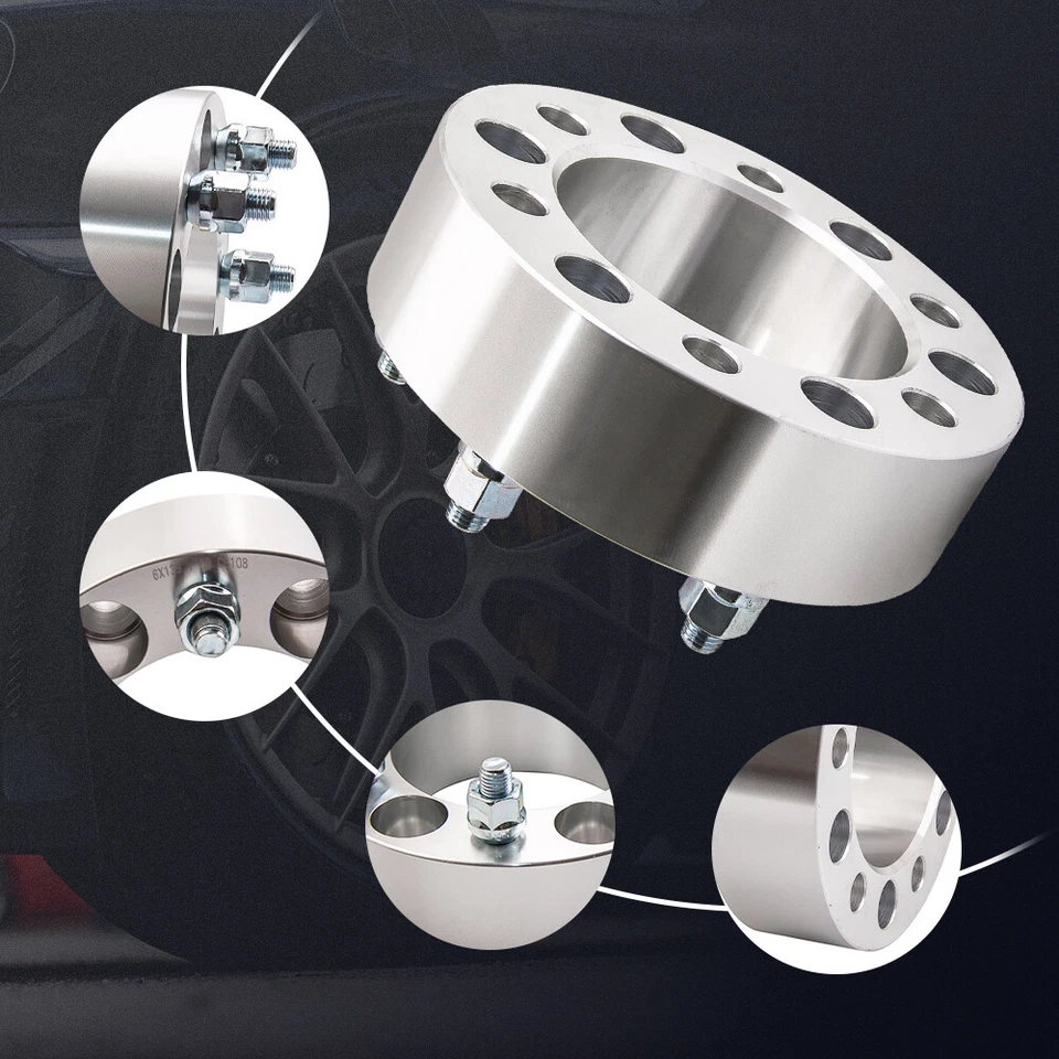 4x 50mm Distanziale ruota 6x139.7mm for Toyota Land Cruiser Mitsubishi Pajero - Imagen 4 de 4