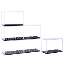 6PCS Minifigure Display Case for Lego, Acrylic Building Block Display Box for...