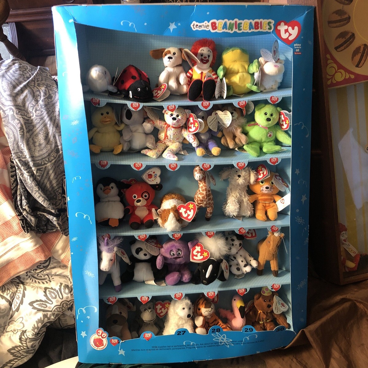 McDonald's teenie BEANIE BABIES, 30 yrs of happiness, Complete