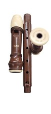 Vintage Aulos Recorder Brown  Beige Made In Japan Pat No 493699