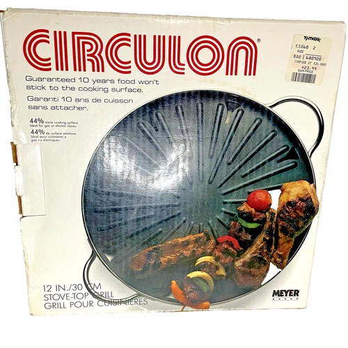 Circulon 12" Stove-Top Grill Pan – Hard Anodized – NOS – Indoor BBQ Griddle
