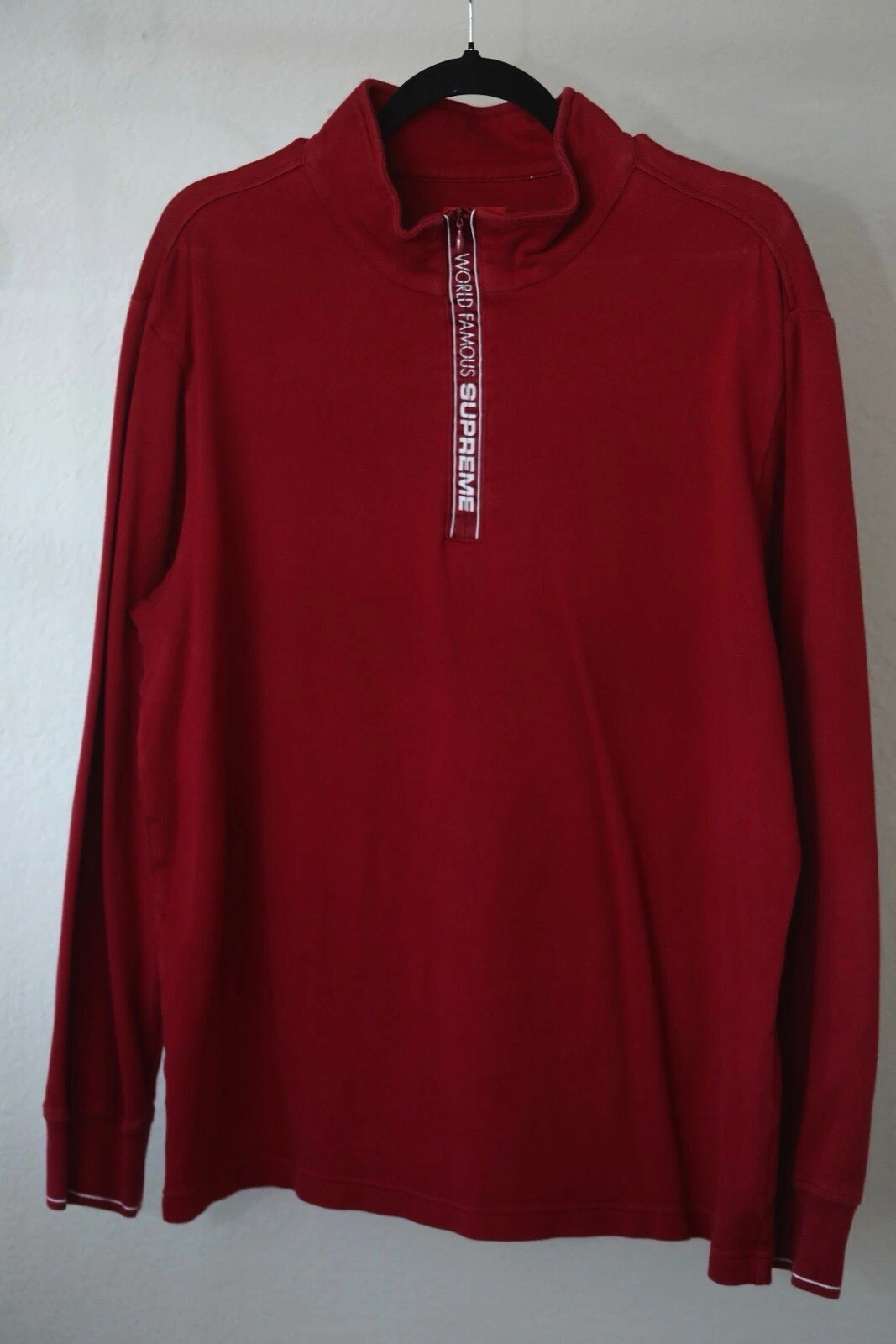 Supreme Quarter Zip Sweater   Mens Large