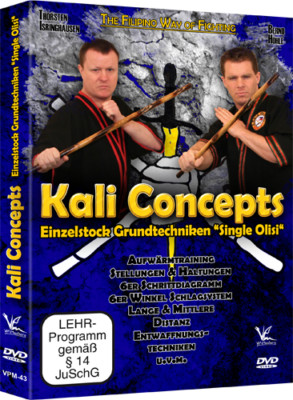 Kali Concepts - Einzelstock Grundtechniken ''Single Olisi'' DVD von Isringhausen