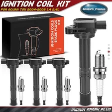 4x Ignition Coil & 4x Iridium Spark Plug Kit for Acura TSX 2004 2005-2008 2.4L
