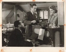 PHOTO 1942 CASABLANCA HUMPHREY BOGART INGRID BERGMAN DOOLEY WILSON