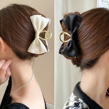 3 Haarschleifen-Spangen Aus Satin – Große Schleifen Mit Langem Schwanz Für Damen & Mädchen