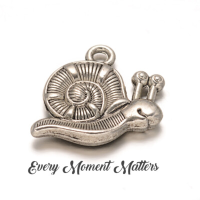 10 x Tibetisches Silber SCHNECKE 3D 16x16mm Charm Anhänger 