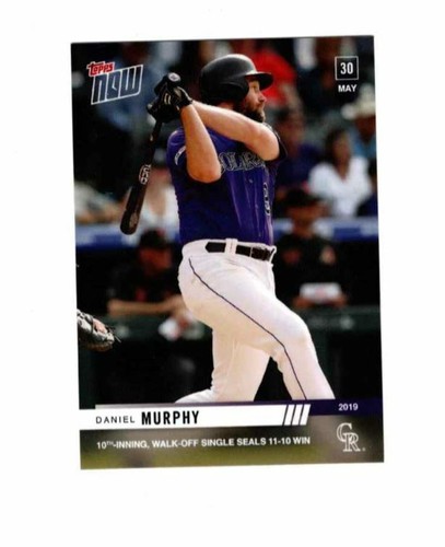 2019 Topps Now 301 Daniel Murphy