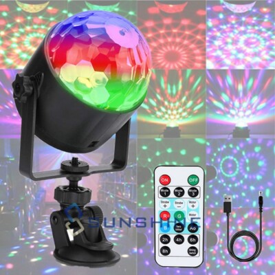 Mini Luces Proyector Para Fiesta Focos De Colores LED DJ Disco Bola De Discoteca