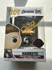 Jeremy Renner AUTOGRAPH Hawkeye 466 - Avengers - Signed Funko Pop SWAU COA