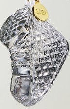 Waterford 2021 Crystal BABY'S FIRST CHRISTMAS Boy Girl BOOT Ornament - BABY 1st
