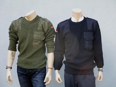 ORIGINAL BUNDESWEHR PULLOVER BLAU MARINE OLIV BW PULLI STRICKPULLOVER