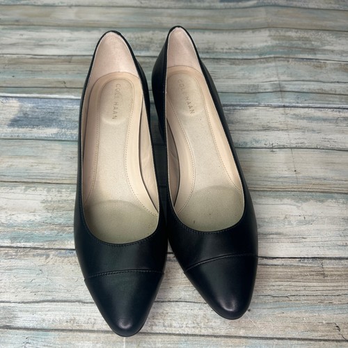 Cole Haan Go-To Block Heel Waterproof Pump Grand.OS Black Sz 6.5B Shoe - Picture 5 of 10