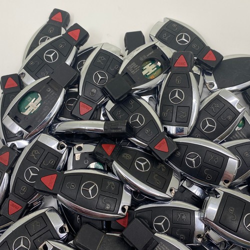 Lot x 86 Mercedes-Benz Key Fob Remote Worn Mix Bulk Locksmith Lot FOR PARTS - Picture 2 of 5