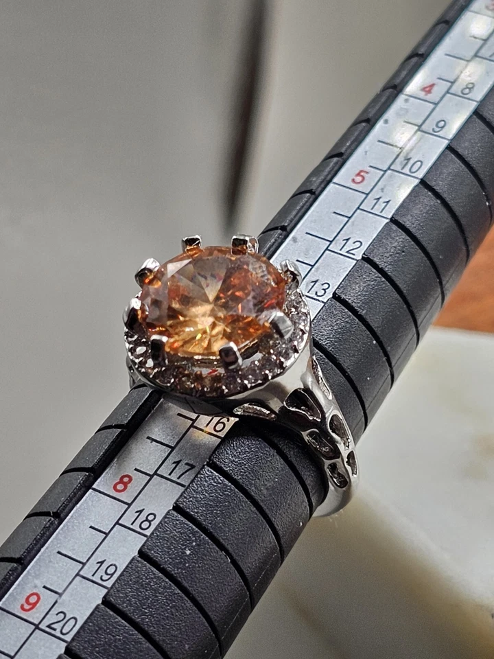 Anillo de cóctel orgánico Icon Bijoux R08382R-C72-06 champán Foto 3 de 4