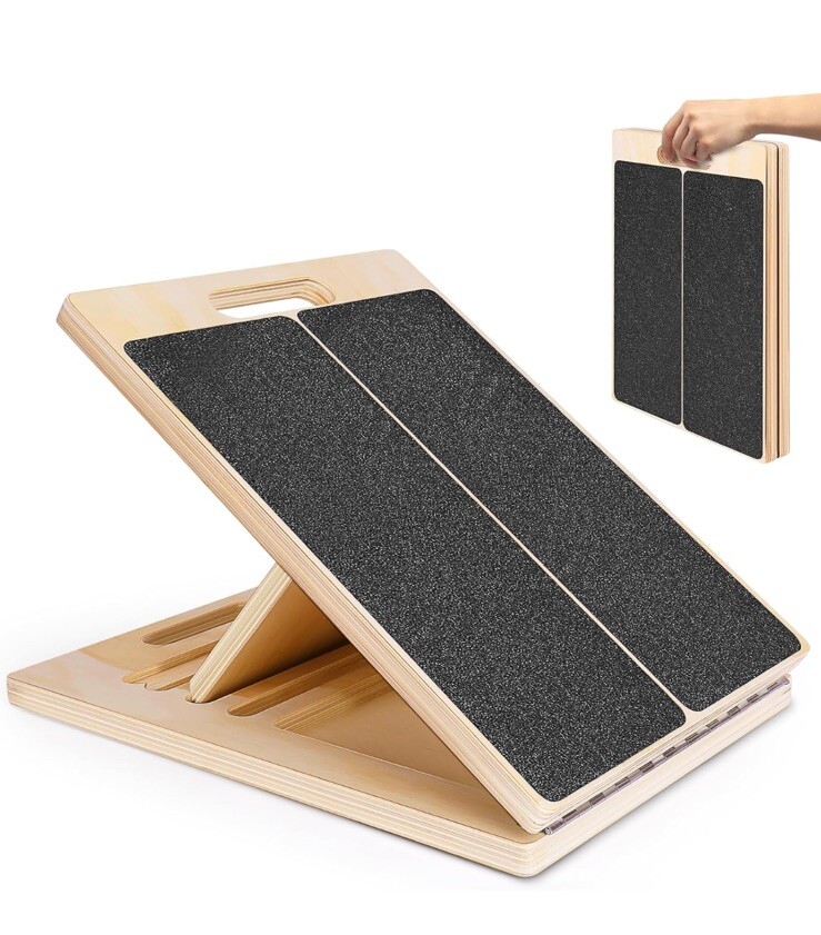 Wooden Slant Board, Calf Stretcher, Physical Therapy, Equipment, Adjustable