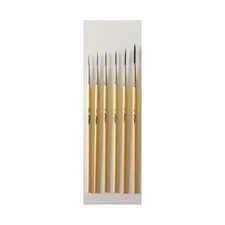 Kafka Design Series Scriptliner Pinstriping Paint Brush Set of 6, Sizes 5/0 - 4