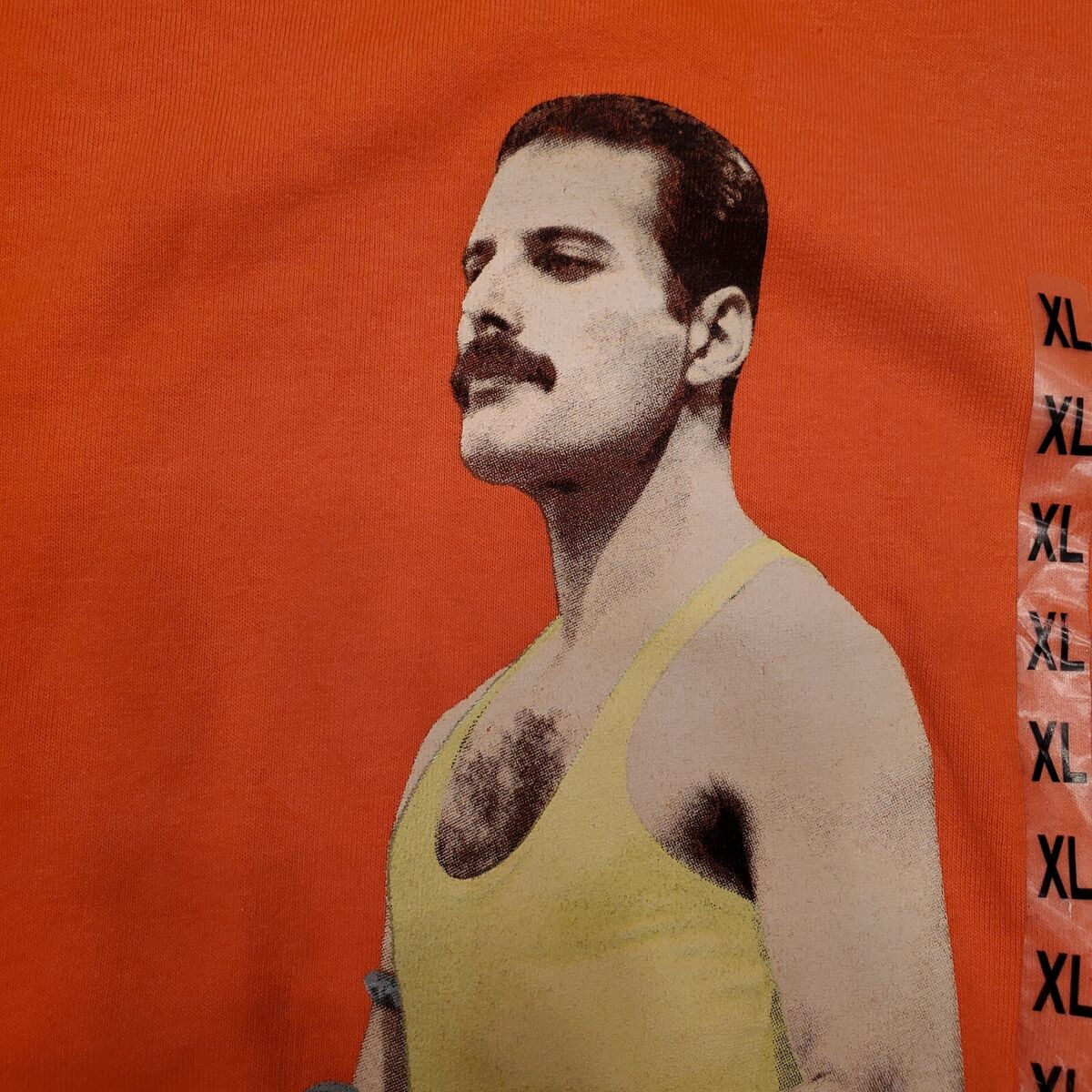 Freddie Mercury Queen Vocalist Orange T Shirt XL Official Merchandise New