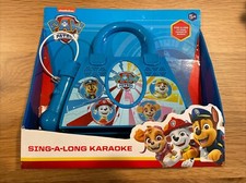 Paw Patrol Sing A-long Karaoke Boombox with Microphone Lights NEW BOXED