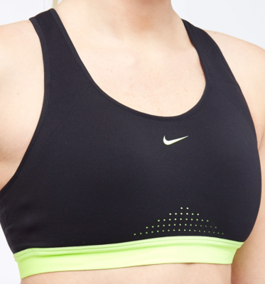 Nike Black Motion Adapt High-Support Compression Sports Bra L19122