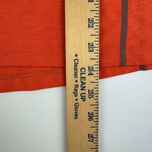 Merrell Womens Size XL Long Sleeve Wool Blend Baselayer Shirt Orange *Read - Picture 6 of 8