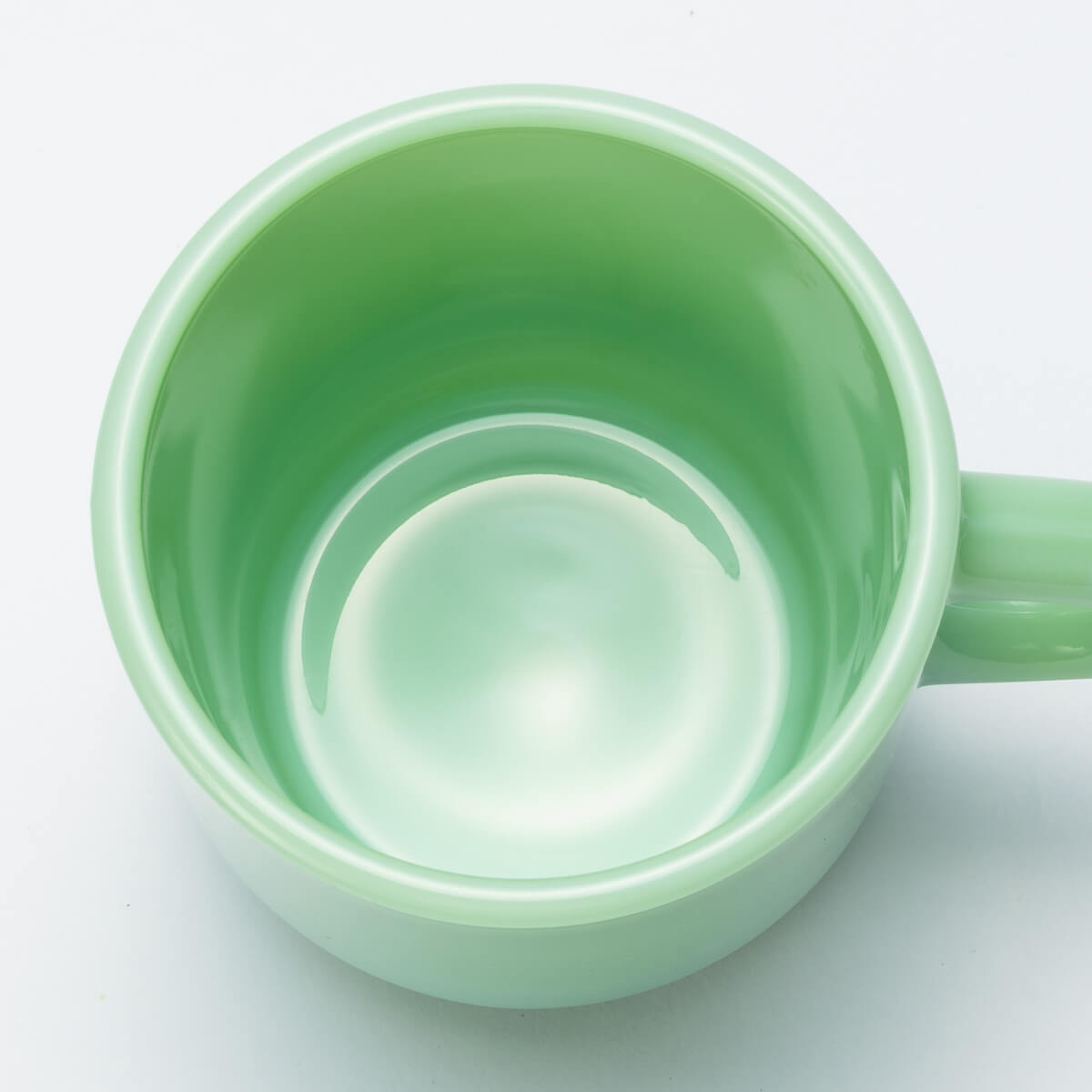Fire King Made in JAPAN New Stacking Mug jadeite Milk Glass