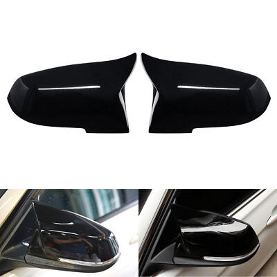 2 SPIEGELKAPPE ABDECKUNG Schwarz Glänzend Für BMW X1 E84 F20 F21 F22 F30 F31 F32