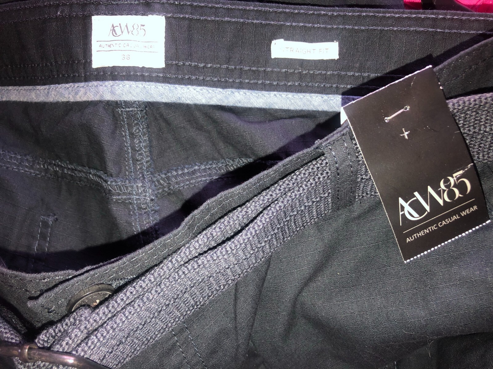 ACW85 Authentic Casual Wear Navy Cargo shorts size 38,NEW image 8