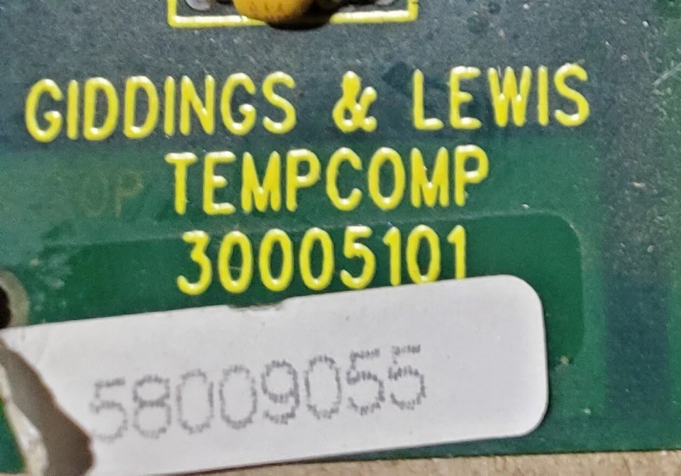 GIDDINGS & LEWIS 30005101 TEMPCOMP CIRCUIT BOARD  - Image 3 of 3