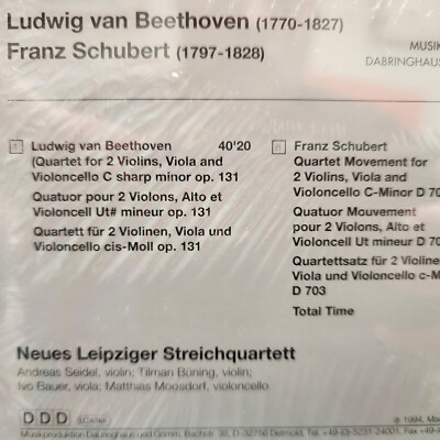 Beethoven Op. 131 cd The Leipzig String Quartet neues Leipziger