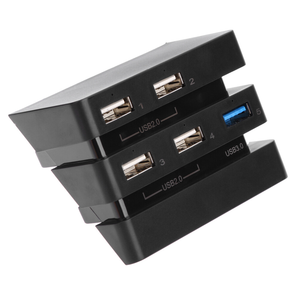  5 Ports USB Hub 3.0/2.0 High Speed USB Ports USB Expander for PS4 Pro